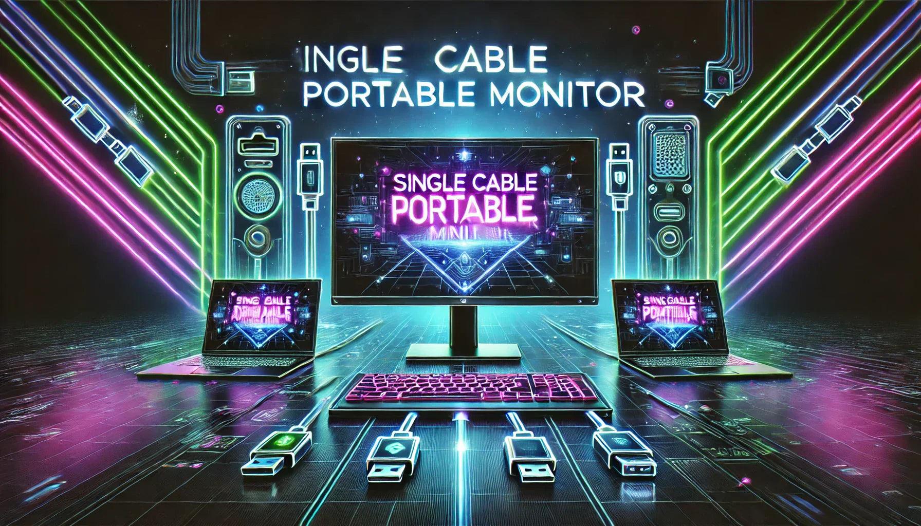 Single Cable Portable Monitors – USB-C & HDMI Displays for Laptops and MacBook - TUTT