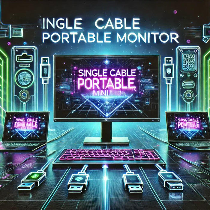 Single Cable Portable Monitors – USB-C & HDMI Displays for Laptops and MacBook - TUTT