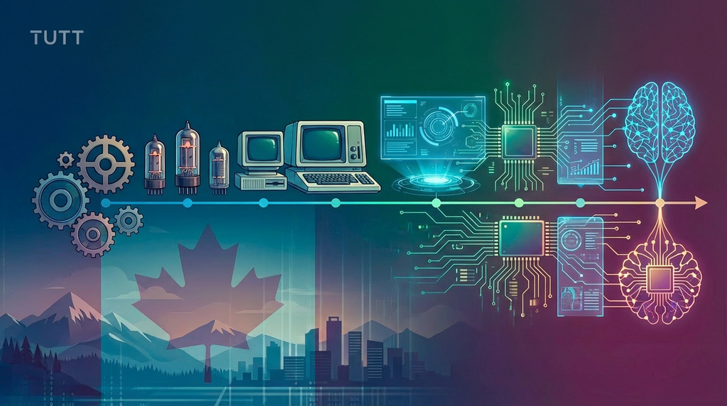 modern electronics displayed on a white surface with soft natural light and blue accents