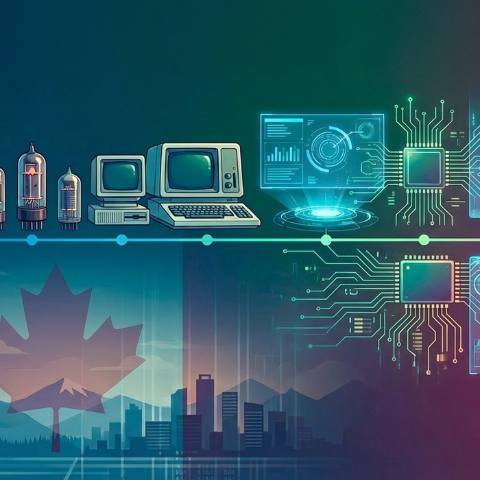 modern electronics displayed on a white surface with soft natural light and blue accents