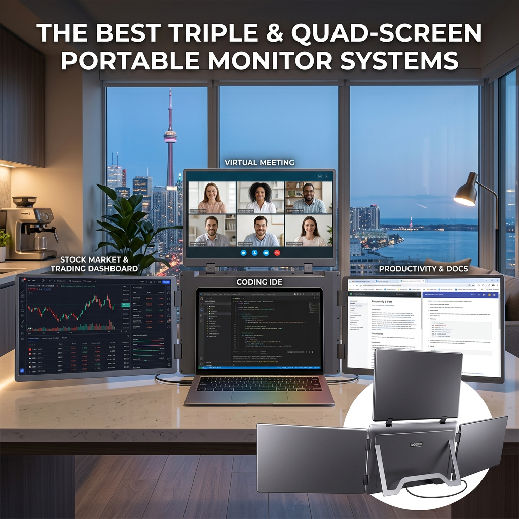 The Best Triple & Quad Screen Portable Monitors in 2026