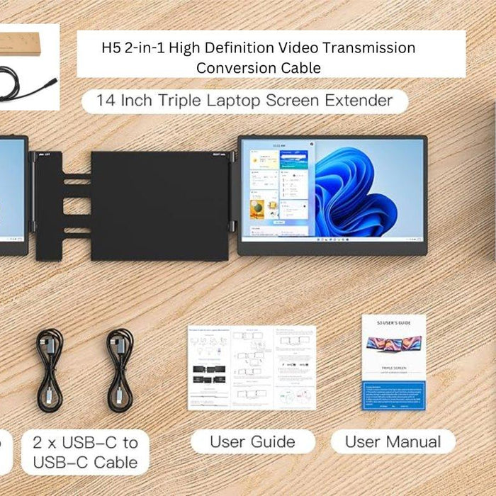 TUTT S3 Portable Laptop Monitor: Upgrade Your Workspace with Dual Screens - TUTT