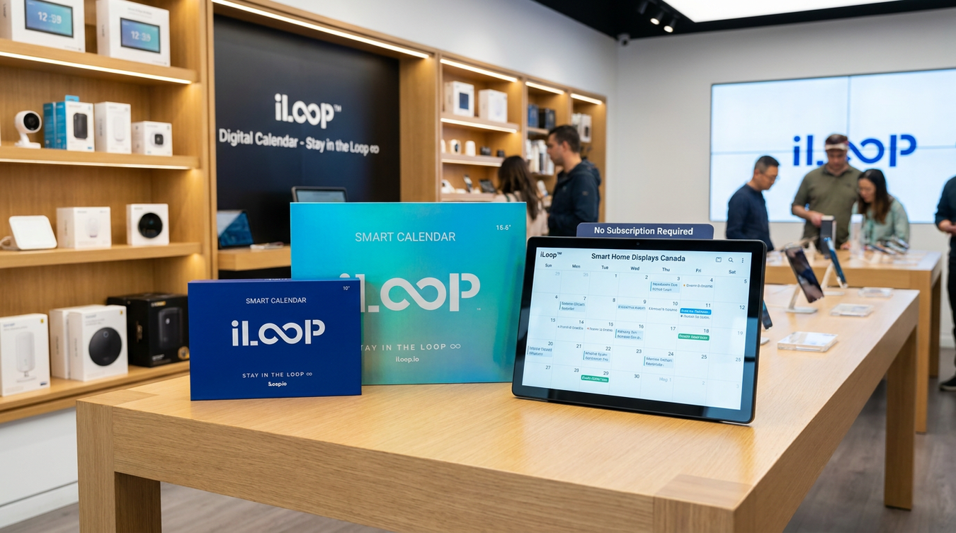 iLoop™ Digital Calendar without Subscription | Smart Home Displays Canada