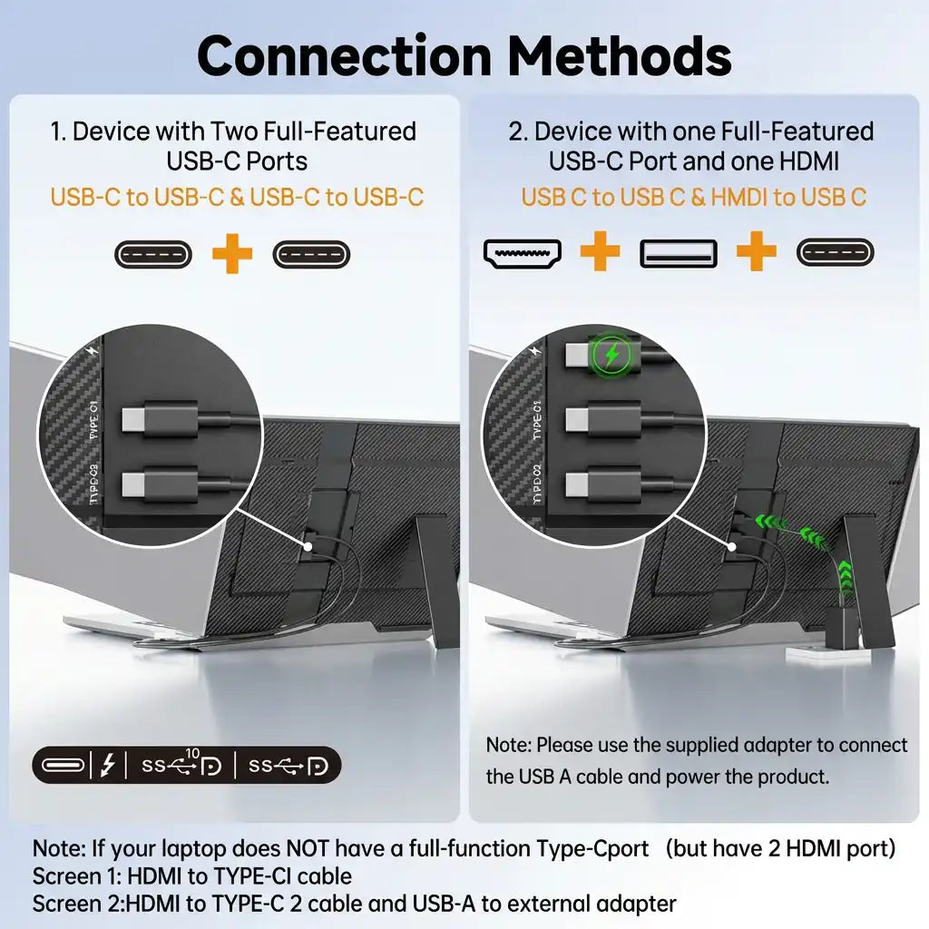 Portable Monitor Connection Portable Monitor - TUTT™ P7 15.6