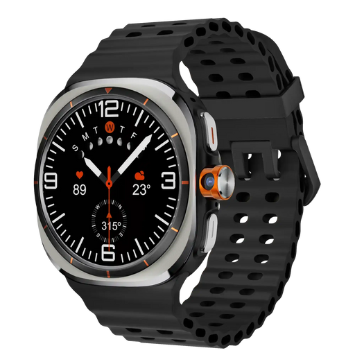 TUTT U8 Ultra 4G Android smartwatch with AMOLED display, black band, rotating camera TUTT