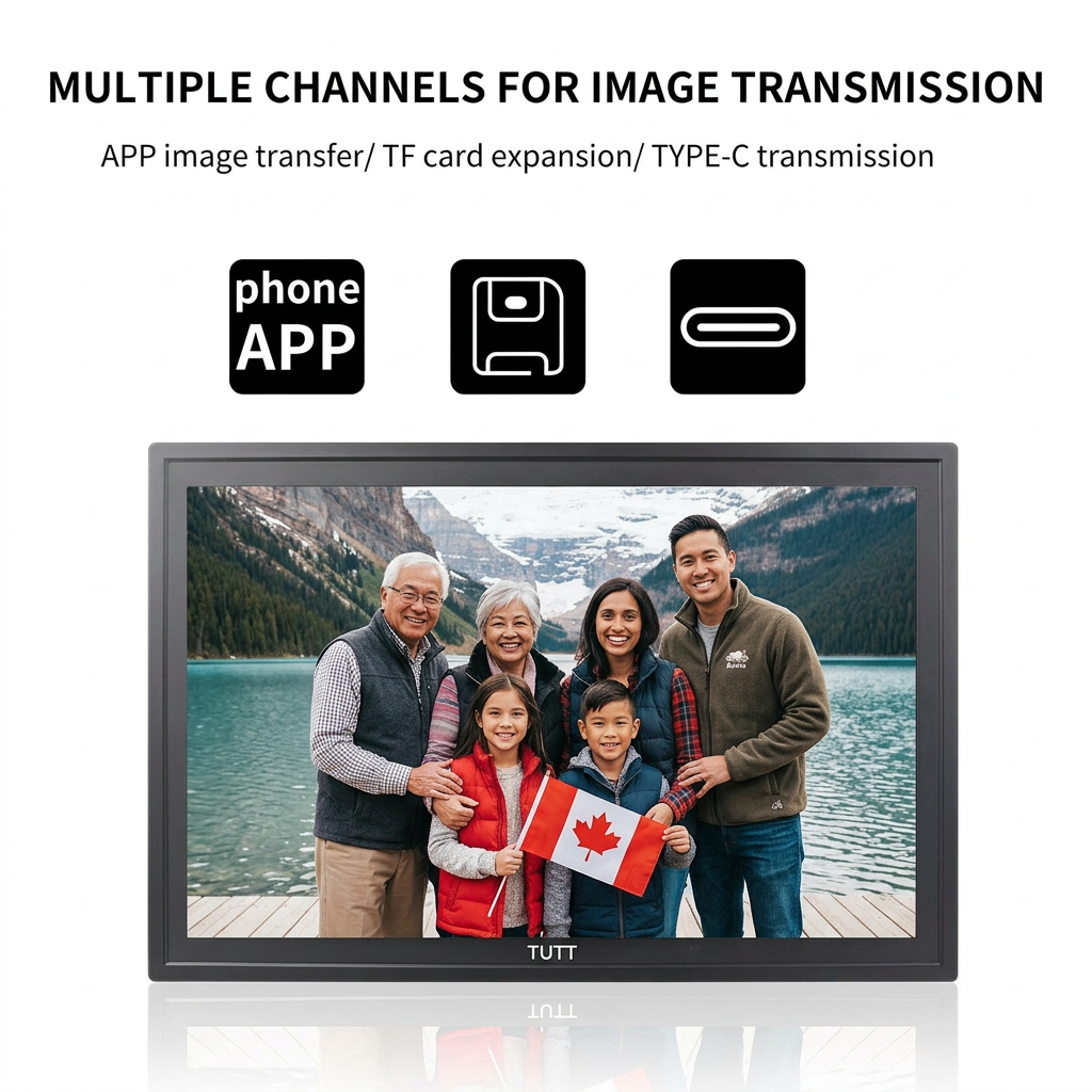 TUTT 21.5” Digital Calendar 32GB | Calendar, Wi-Fi Photo & Video Frame, Art Gallery | Premium Features No Subscription, Touchscreen