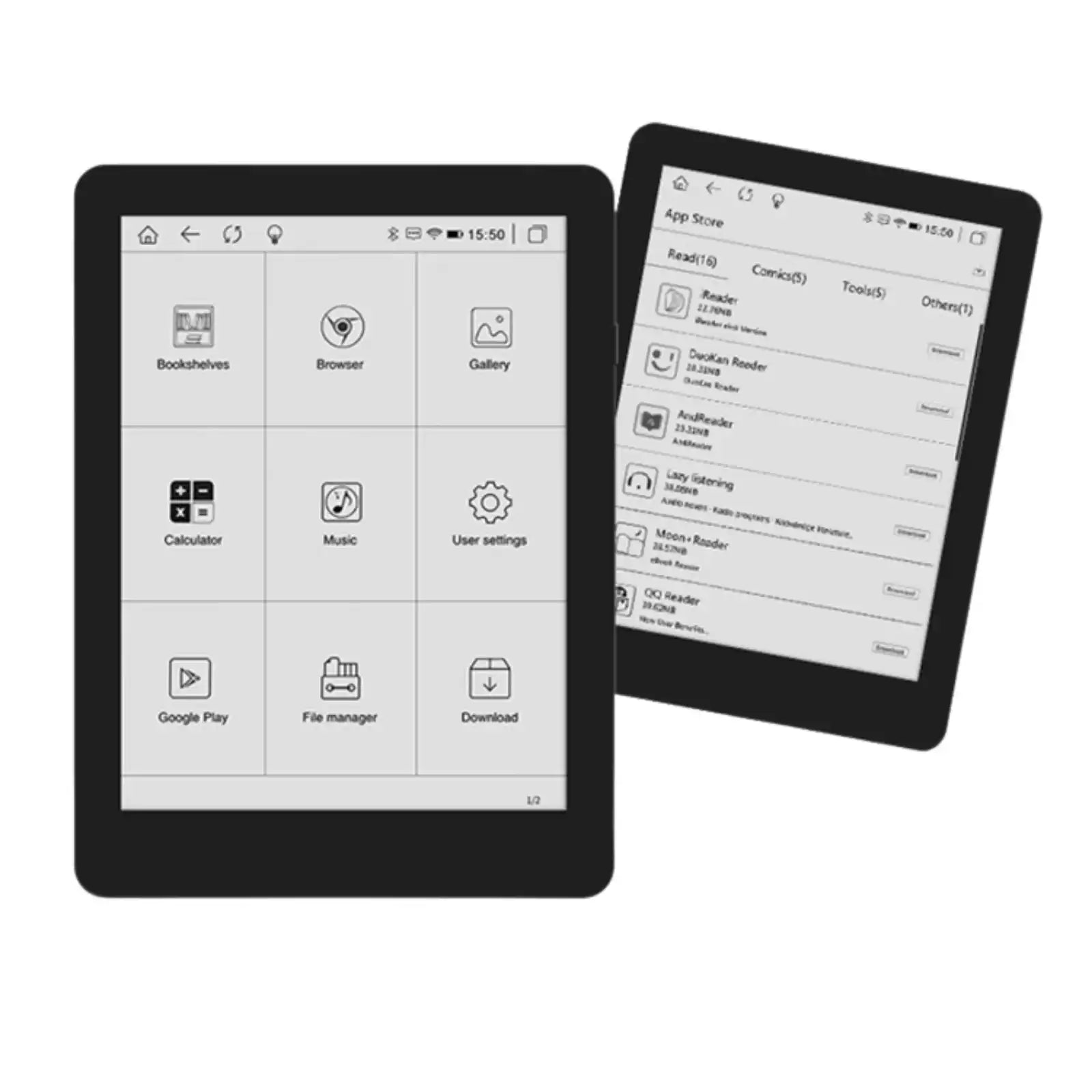 TUTT 6” eReader 32GB with Touchscreen | Ultra Light & Slim  E-Ink E6