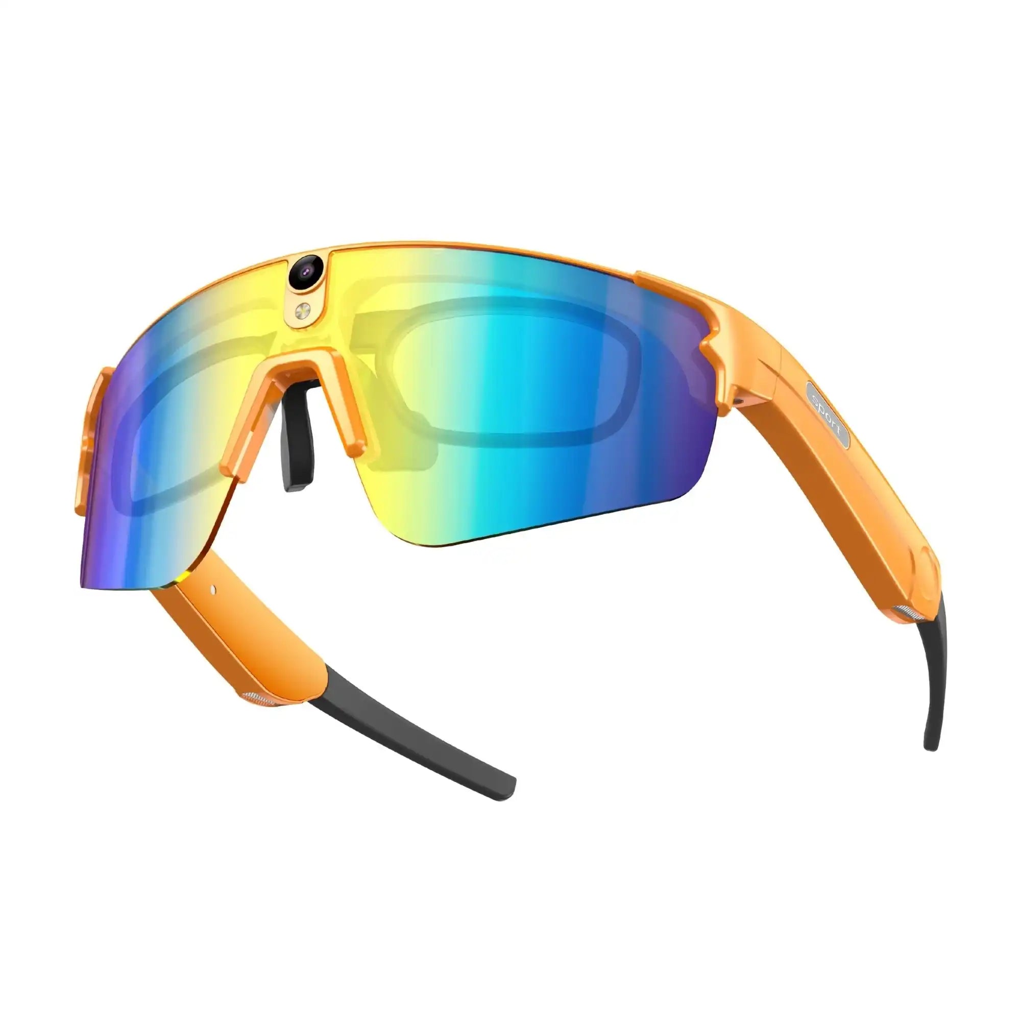 TUTT GS16 AI Cycling Smart Glasses | 8MP Camera, EIS Stabilization, Polarized Lens, UV Protection, Anti-Blue Ray & Prescription Frame