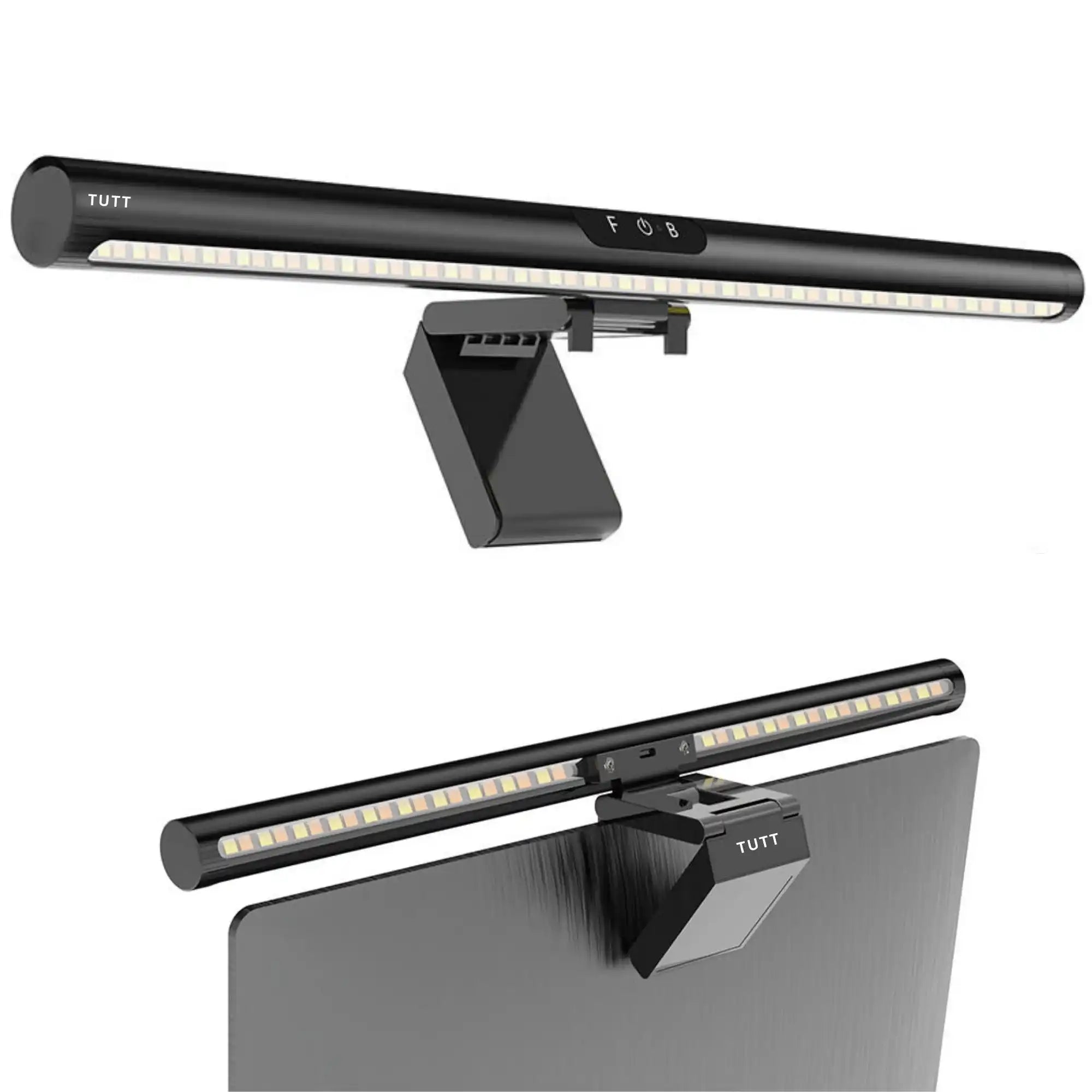 TUTT Laptop Monitor Light Bar | Dual Front & Back LED Lighting | Touch Dimming and 4 Adjustable Color Temperature R16
