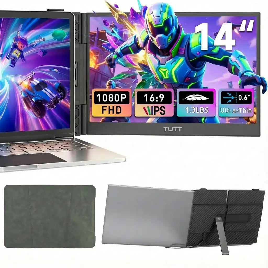 Best External Monitor for Laptop, Single Laptop Screen Extender USB-C