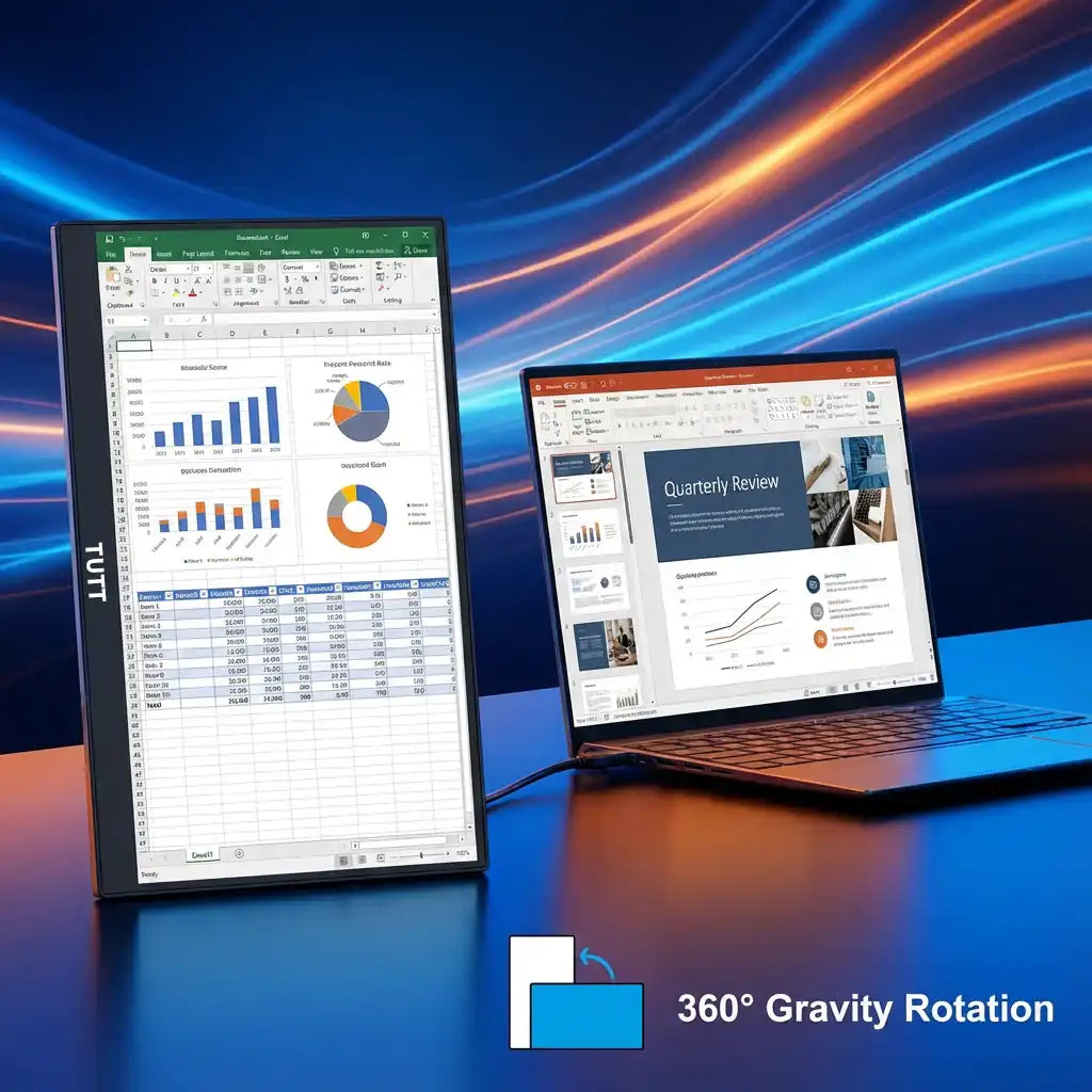 TUTT 23.8" Wireless Portable Monitor 120Hz, Screen Extender for Mobile Laptop | S23W