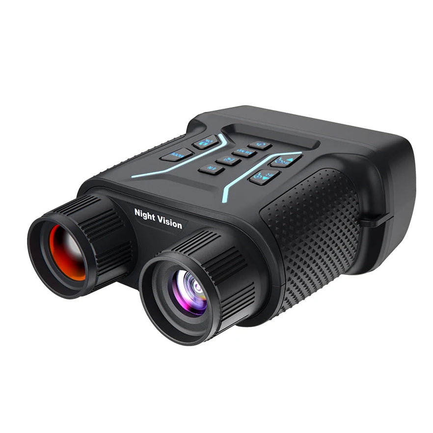 4K infrared night vision binoculars with HD screen and control buttons, black design, TUTT