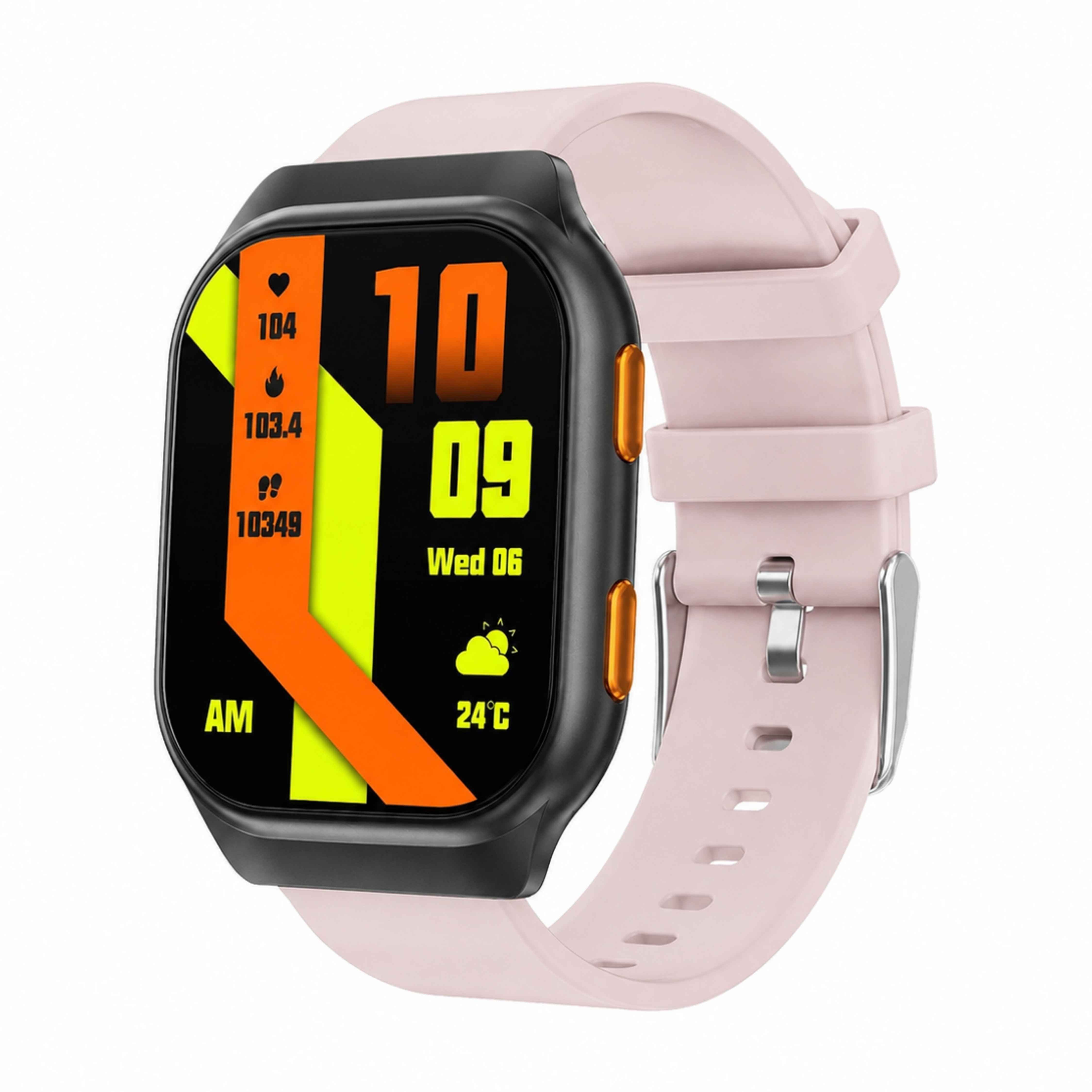 Montre connectée TUTT avec écran AMOLED | Affichage permanent | Suivi de santé et d'activité | YOKO | Montre connectée IP68 pour hommes et femmes (deux bracelets) 