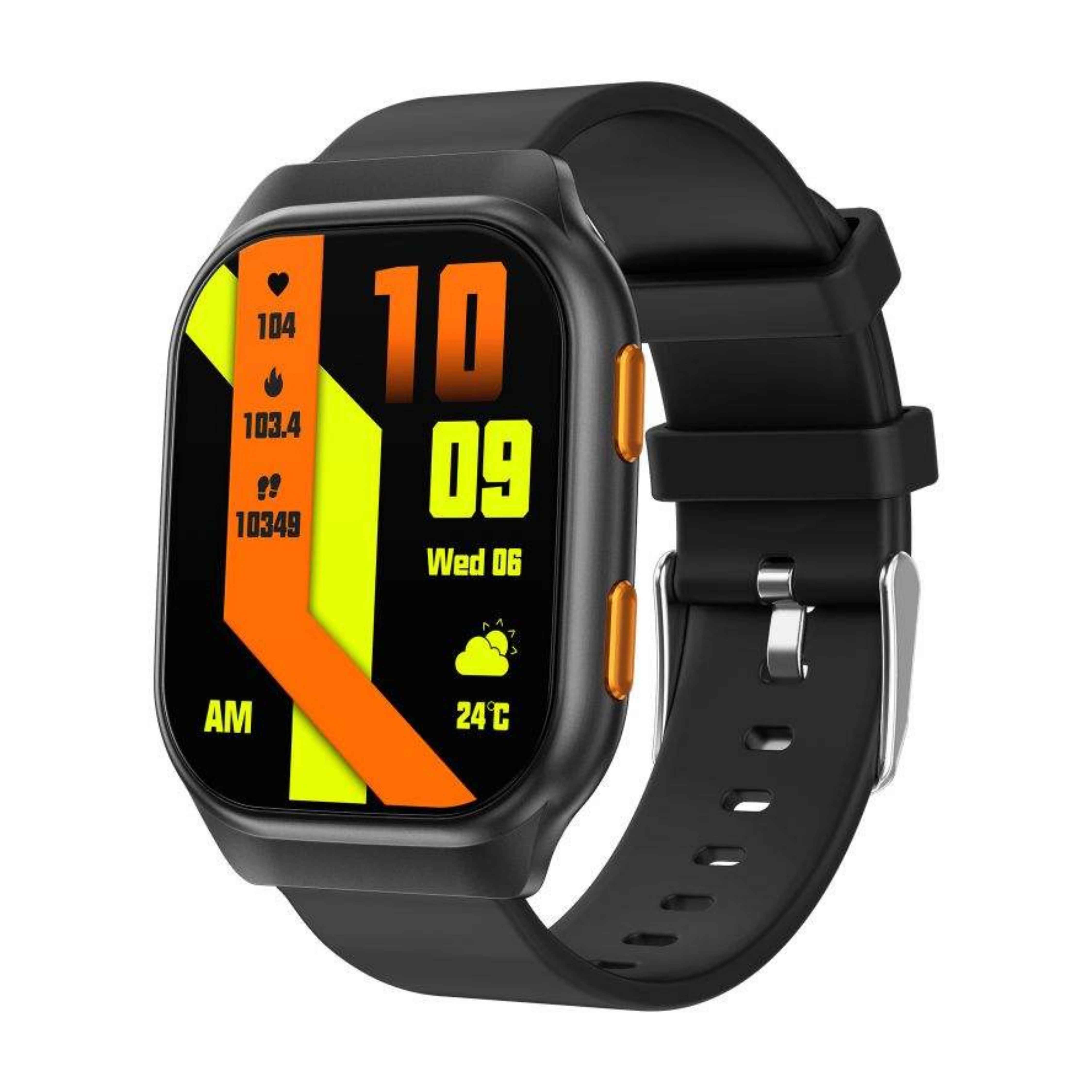 Montre connectée TUTT avec écran AMOLED | Affichage permanent | Suivi de santé et d'activité | YOKO | Montre connectée IP68 pour hommes et femmes (deux bracelets) 