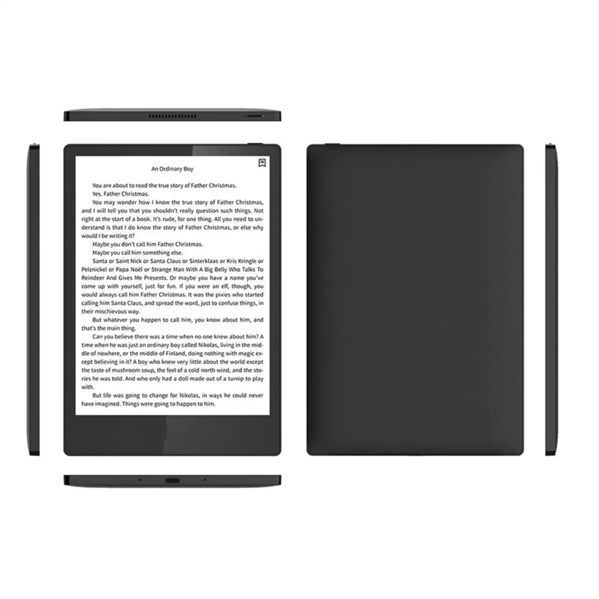 TUTT 6” eReader 64GB with Touchscreen | Dual Front Light E-Ink + Protective Case E5