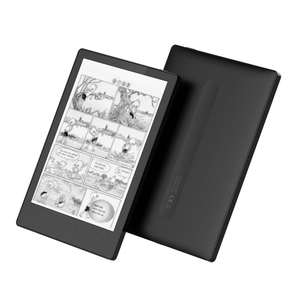 TUTT 6” eReader 64GB with Touchscreen | Dual Front Light E-Ink + Protective Case E5