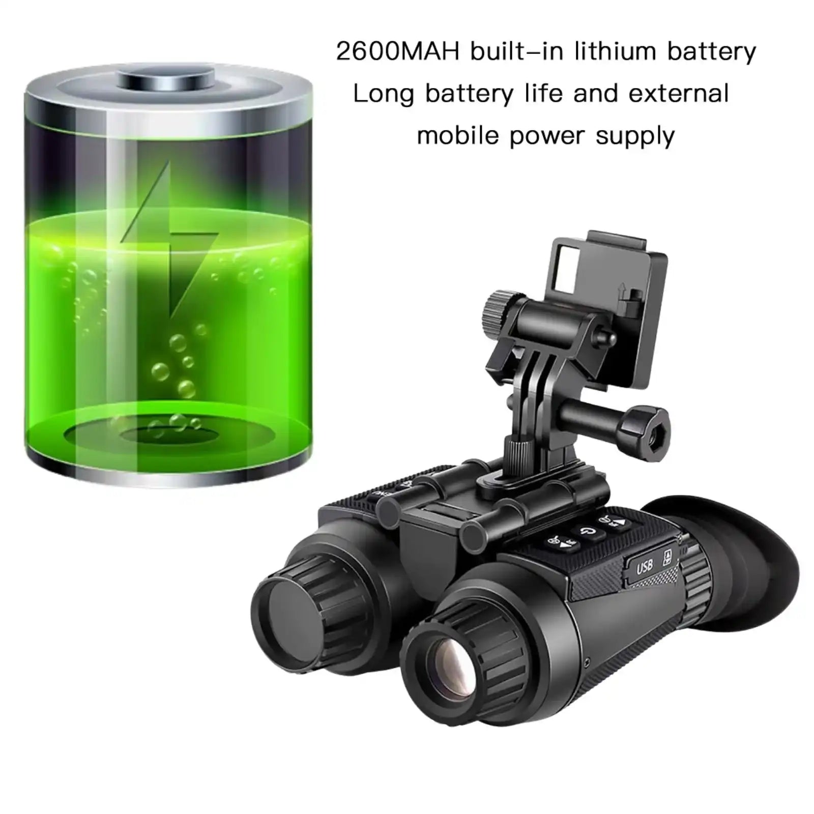 TUTT Night Vision Goggles 4k 3D infrared Binoculars Helmet-Mounted