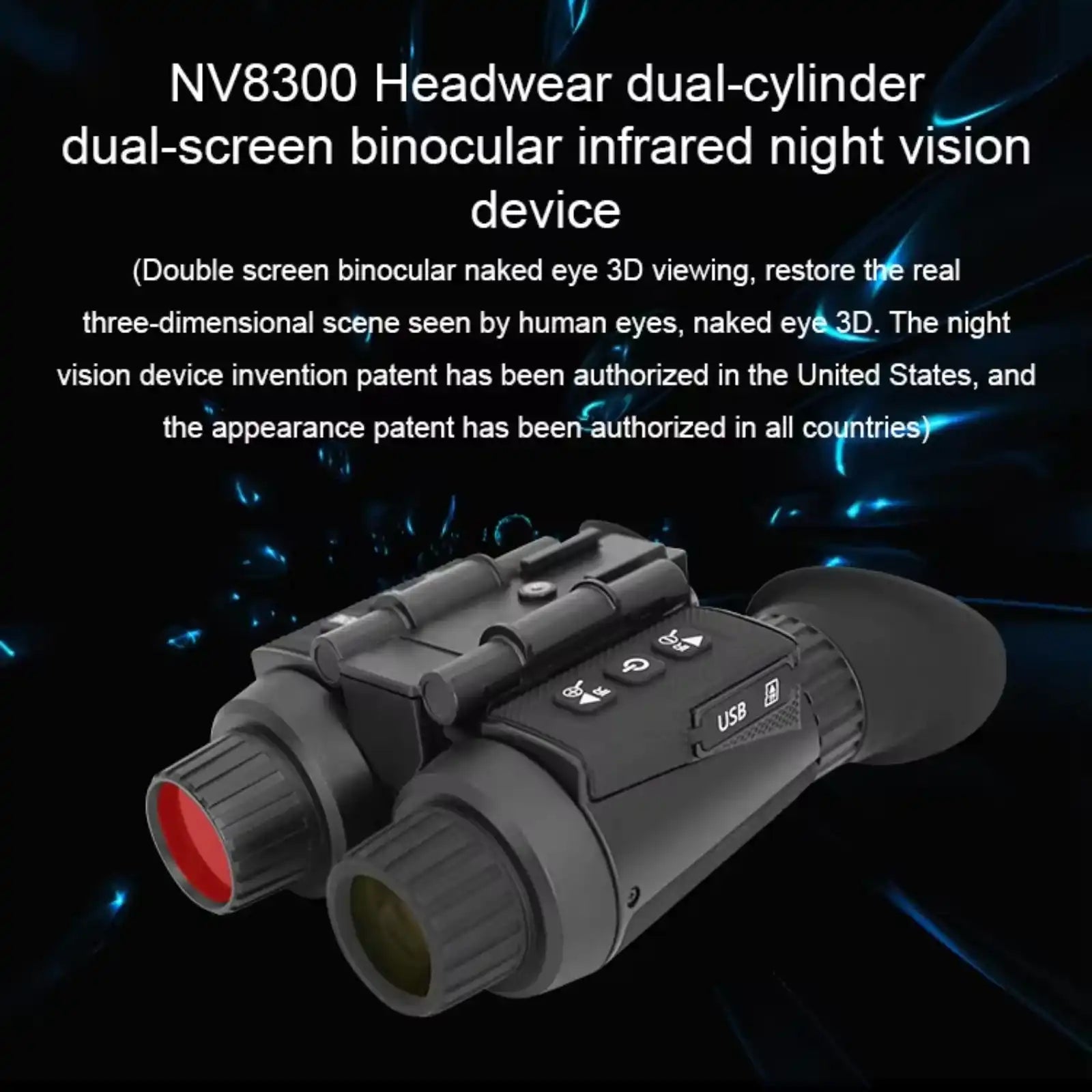 TUTT Night Vision Goggles 4k 3D infrared Binoculars camera Helmet-Mounted NV8300 SONY Starlight