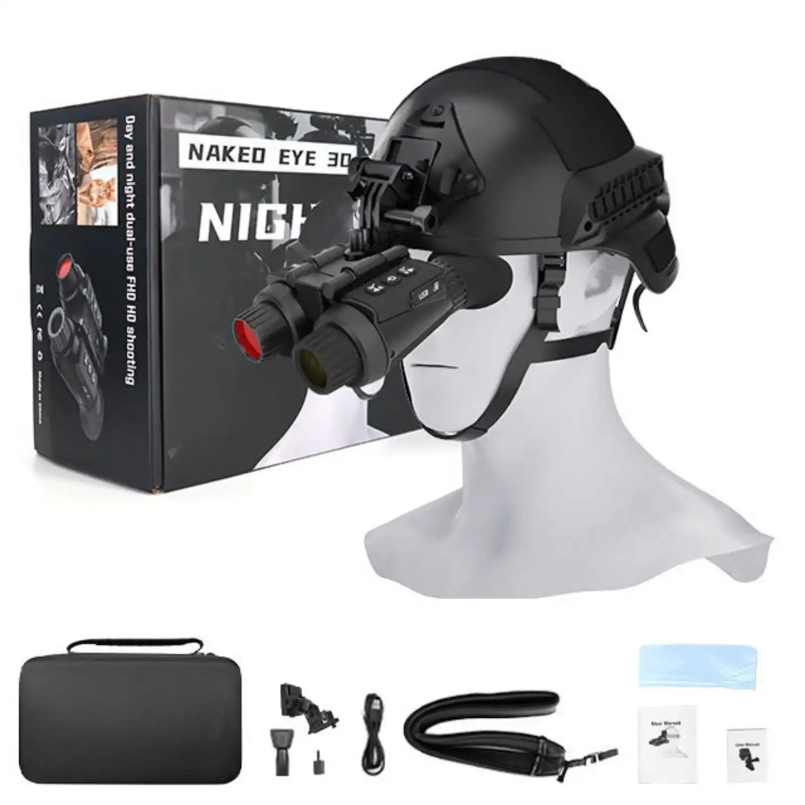 TUTT Night Vision Goggles 4k 3D infrared Binoculars camera Helmet-Mounted NV8300 SONY Starlight