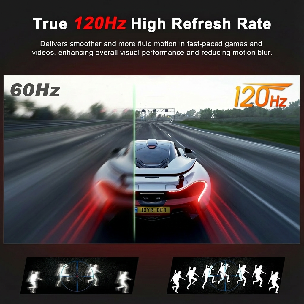 TUTT 23.8” 120Hz FHD Portable Monitor with Built-in Kickstand and VESA Mount S23 (12)