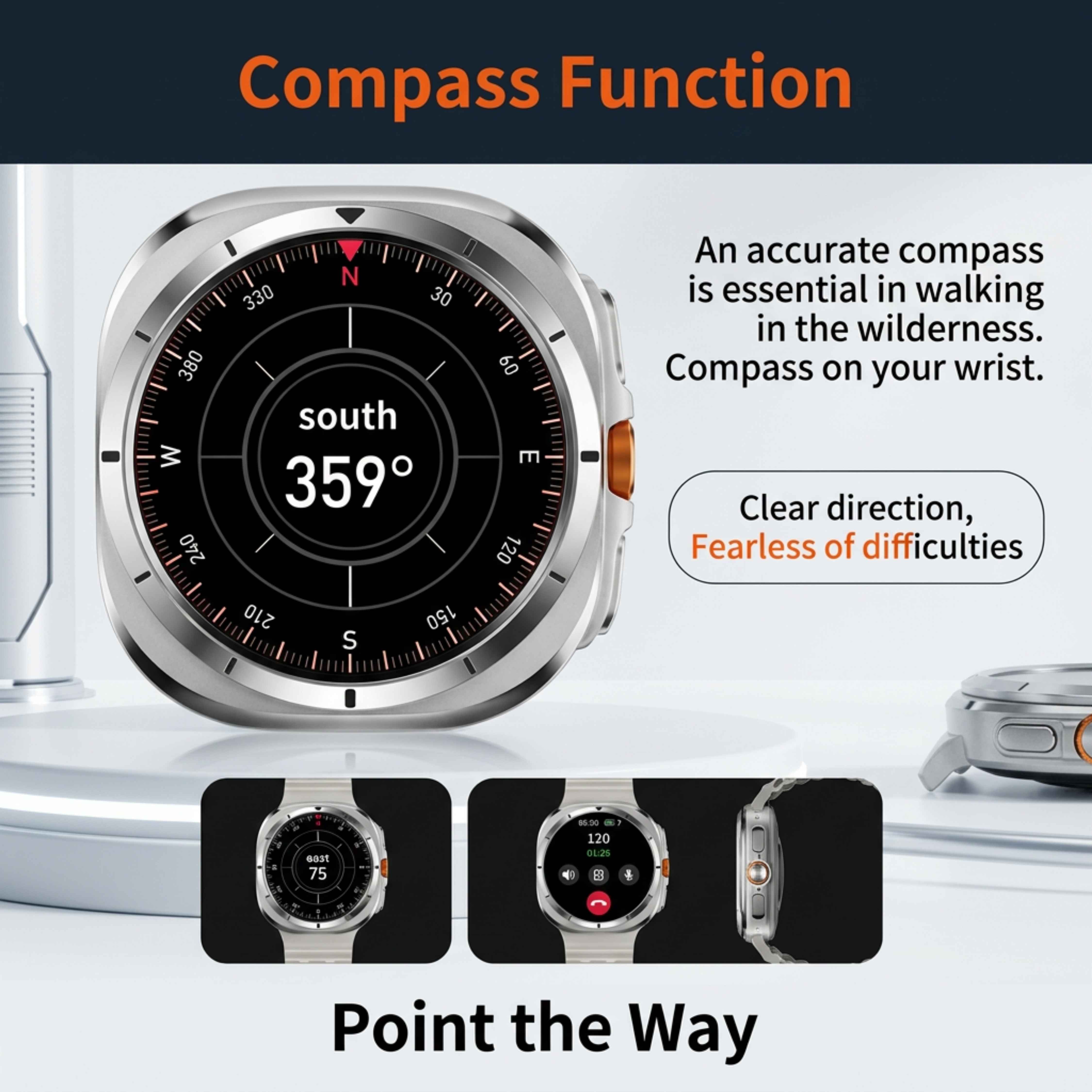 Montre connectée TUTT W7 pour hommes et femmes | Écran AMOLED 1,43" | Montre connectée avancée pour le fitness et la santé 