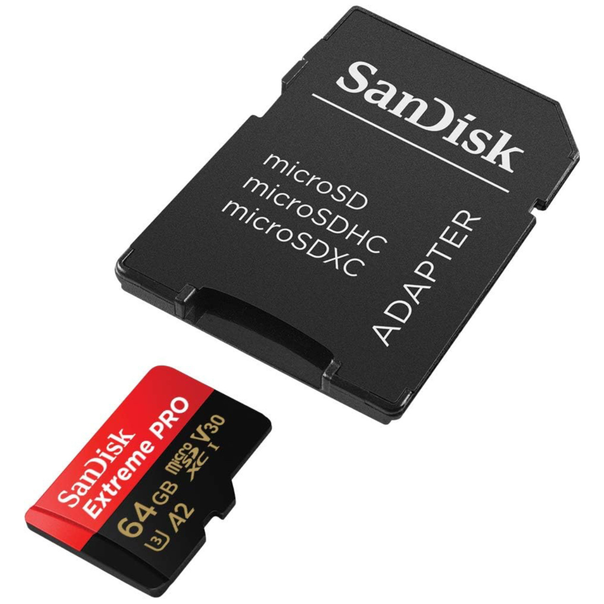 TUTT 3 in 1 | SanDisk Extreme PRO®  64/128/256/512GB 1TB Ultra microSDXC MicroSD Memory Card Speed 200MB/s Read | 90MB/s + Lightning to SD Card iPhone iPad + 2-in-1 SD Card Reader USB3.0 5Gbps