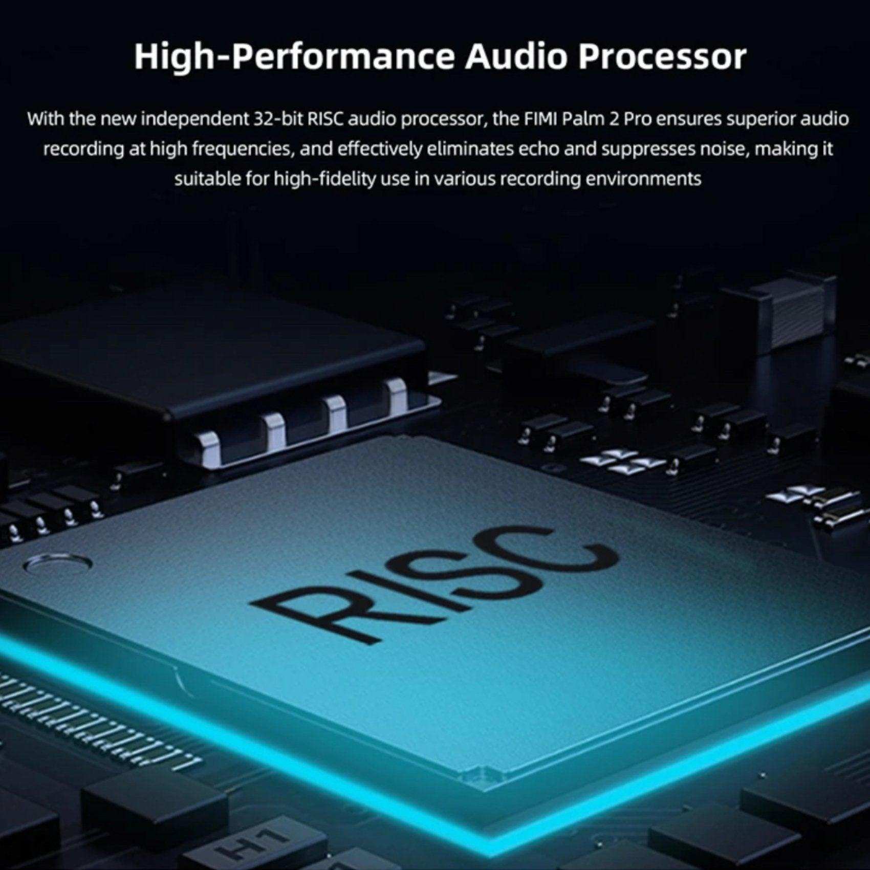 Close-up of a RISC processor chip labeled 'High-Performance Audio Processor' on a circuit board TUTT