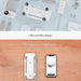 Foldable Fimi X8SE 2022 V2 4K drone and smartphone app on wooden surface, ultra portable design TUTT