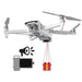 FIMI X8SE 2022 V2 4K foldable drone with camera, GPS, gift delivery, and megaphone features TUTT