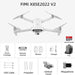 FIMI X8SE 2022 V2 drone kit with camera, batteries, remote, propellers, SD card, and bag. TUTT