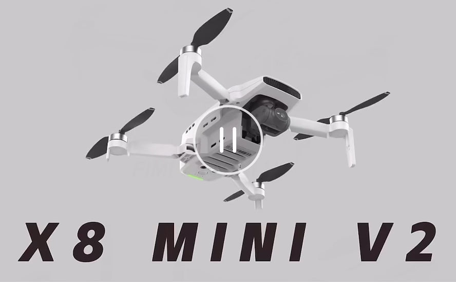 FIMI X8 MINI V2 GPS Drone with 4K Camera Professional 245g ultra-lightweight 31 Mins Flight Time 9KM Video Transmission, 3-Axis Gimbal 2 Intelligent Batteries 128GB | TUTT