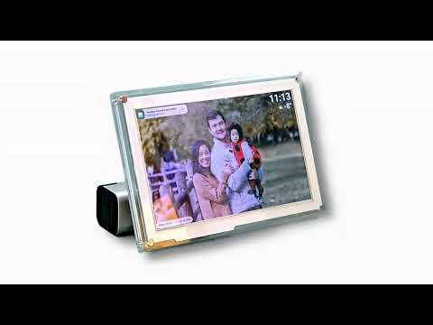 TUTT 10.1"  Digital Photo Frame | Acrylic Clear Slim WiFi | IPS Touchscreen | 32GB Built-In Storage | Frameo App