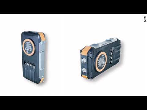 TUTT Solar Power Bank 30,000mAh Rugged Magnetic Wireless | MagSafe USB-C/Lightning/Micro-USB S5