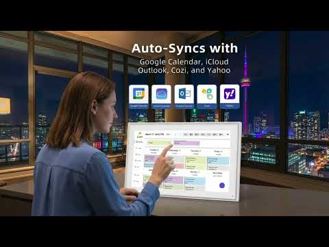 TUTT 15.6” Smart Digital Calendar & Chore Chart | Photo and Video Frame | Smart Touchscreen Display Family Organizer | 32+128GB SD Data Kit