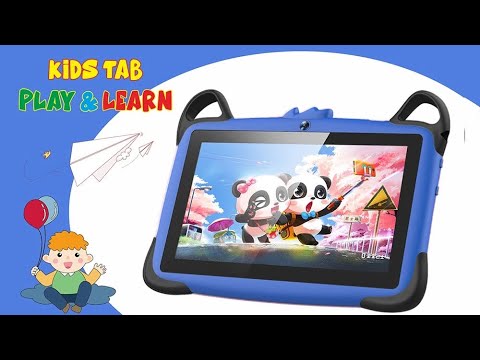 TUTT K7 Drop-Resistant Eva Case Shell HD 7” Kid’s Learning Educational Tablet 8GB Memory (Extendable) Android Dual Camera Parental Control Kid Tablet