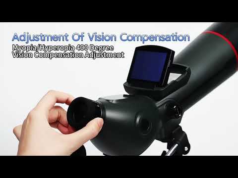 TUTT 350x , 4K Recording Telescope, Spotting Scope | External Screen & Night Vision | 30MP HD microSD IP54 Waterproof Star0ne