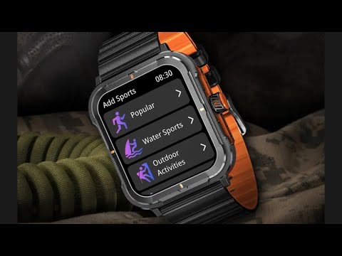 TUTT S8  Men Women Activity Fitness Tracker Pedometer SmartWatch NFC 1.9" HD Screen | AI Voice | IP67 Waterproof | Health and Sleep Monitoring | 128 Memory | Prestigious Gift Montre Intelligente