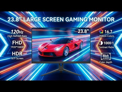 TUTT 23.8" Wireless Portable Monitor 120Hz, Screen Extender for Mobile Laptop | S23W