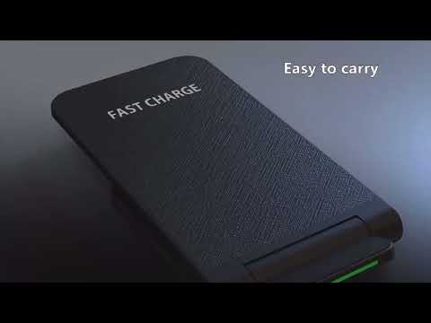 TUTT 15W Wireless Foldable Charger Stand Pad Compatible with iPhone