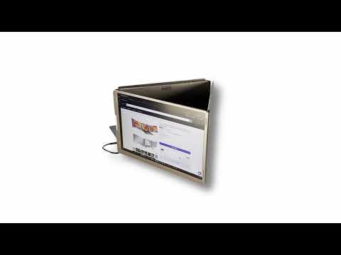 TUTT 16” Dual Portable Monitor | Single Cable Connection | 16:10 Ratio IPS, Stand-Alone Design | Windows, MacBook | S900