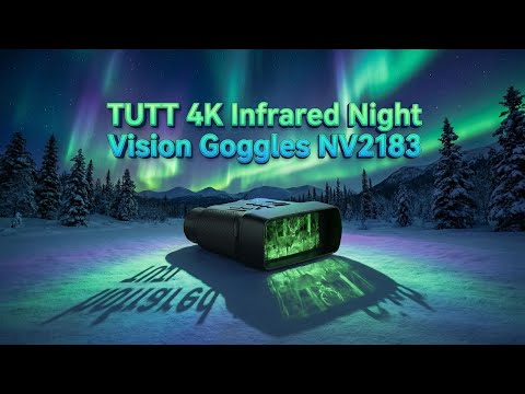 TUTT 4K Infrared Night Vision Goggles Day & Night Camera Binoculars 4.5-Inch HD Screen 4000mAh NV2183