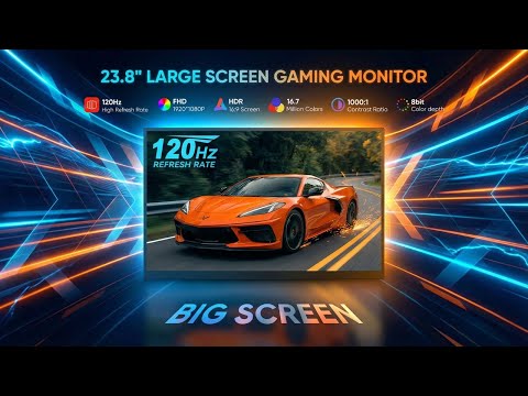 TUTT 23.8" Wireless Portable Monitor 120Hz, Screen Extender for Mobile Laptop | S23W