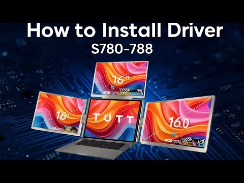 TUTT 16” Quad Screen Extender | Single Cable Setup | 16:10 IPS | Stand-Alone Portable Monitor For Laptop Mac & Windows S788