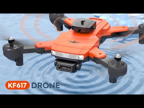 TUTT KF617 Mini Drone 4K Dual Camera Drone Infrared Obstacle Avoidance Optical Flow Foldable Quadcopter Height Hold Follow, Orbit, Waypoint Modes 2* Batteries