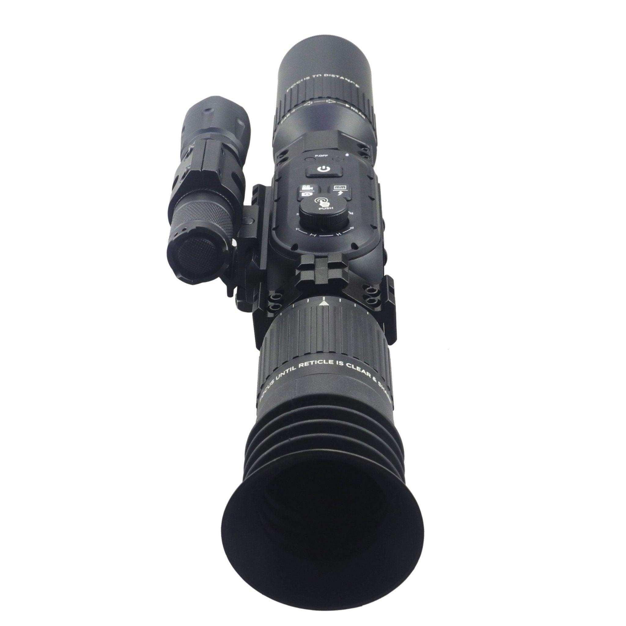 Digital rifle scope monocular with buttons, 4K Sony sensor, and infrared flashlight TUTT