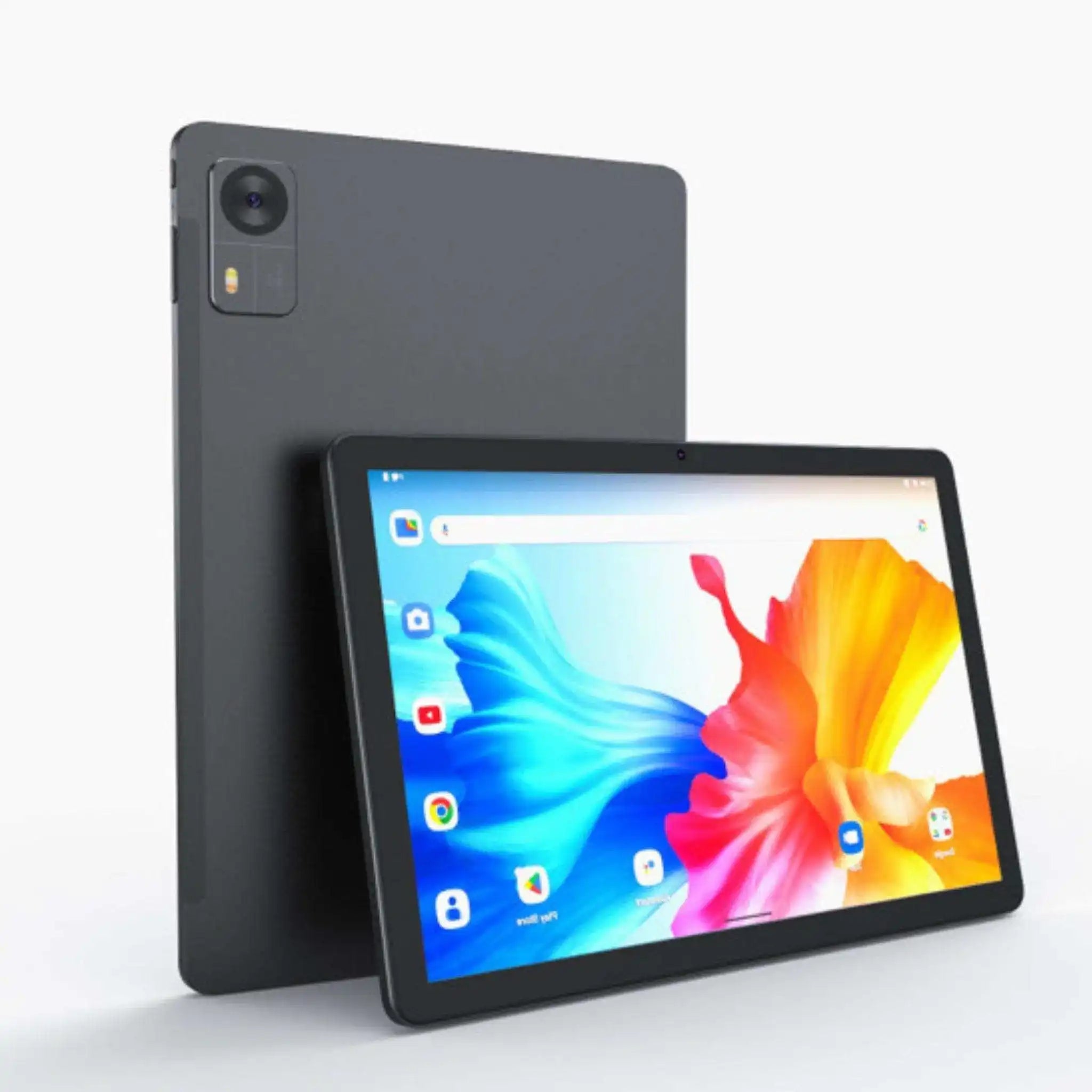 TUTT 2 in 1 Pro 101 tablet with colorful screen and rear camera, black case. TUTT