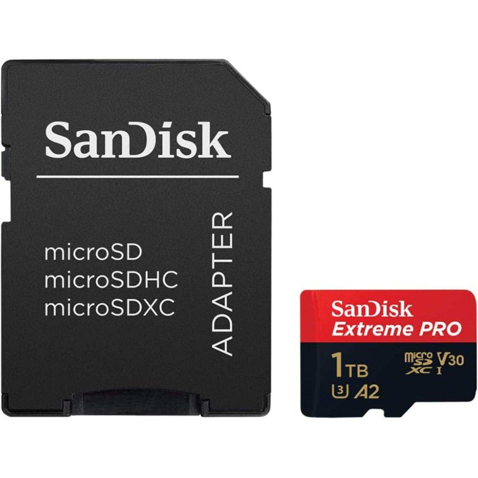 SanDisk microSD adapter and SanDisk Extreme PRO 1TB microSDXC memory card TUTT