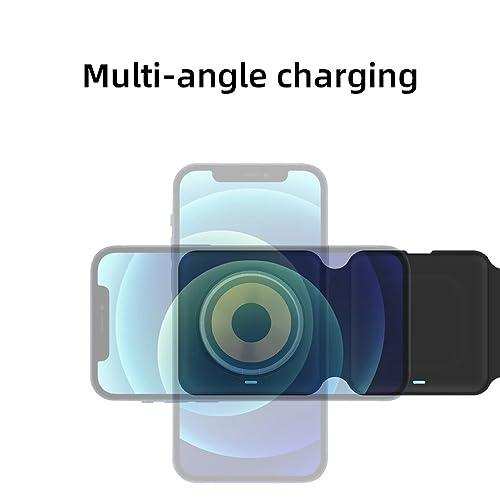Multi-angle charging wireless magnetic foldable charger station with phone, TUTT