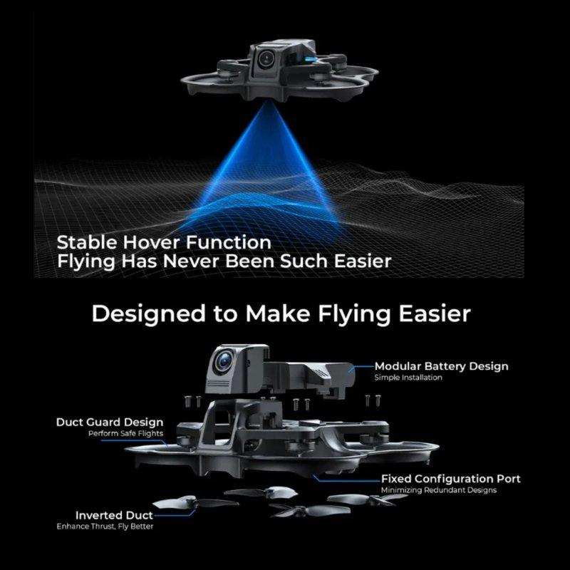 BETAFPV brushless quadcopter with stable hover, duct guard, camera, and battery design TUTT