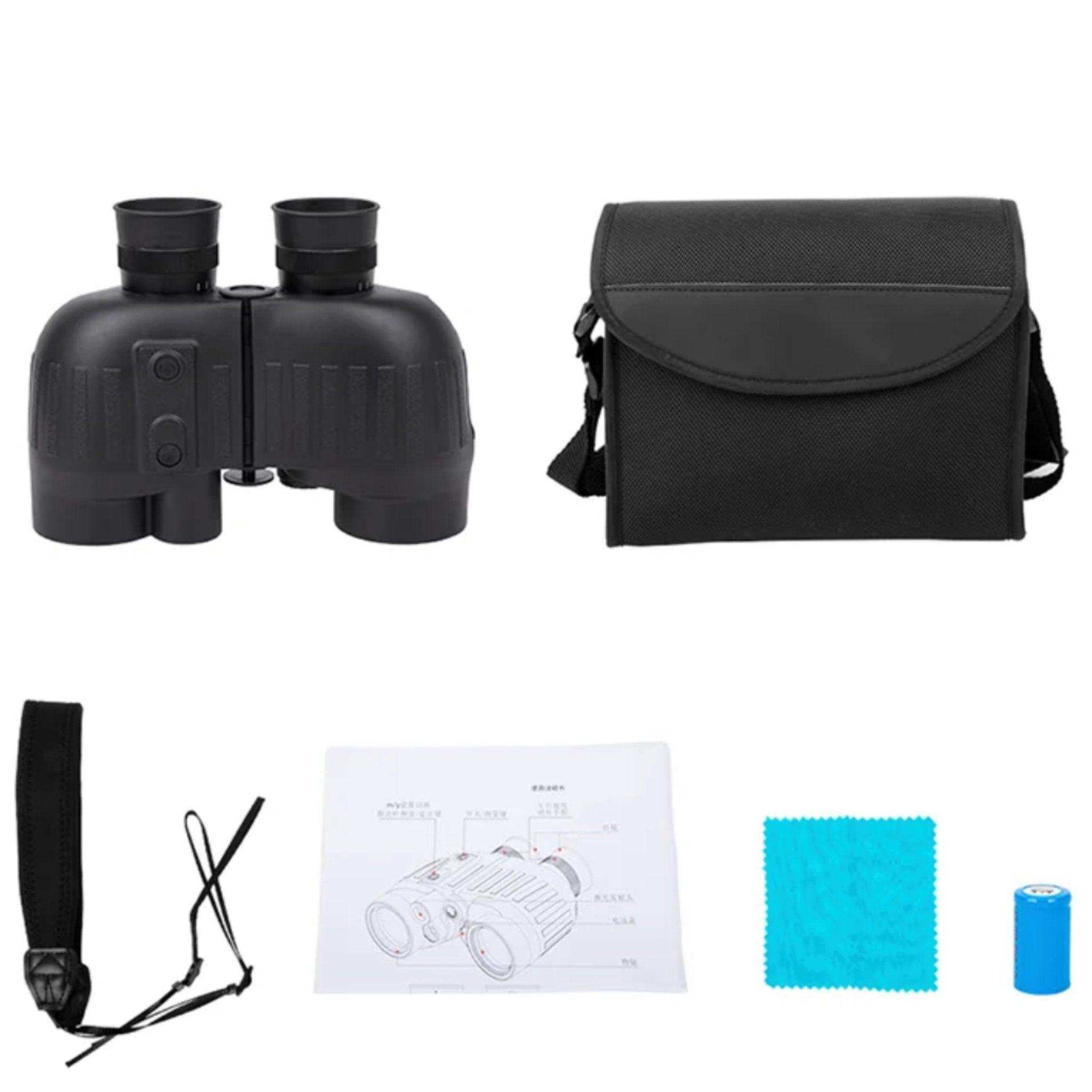 Laser range finder binocular 8x40 with carrying case, strap, manual, cloth, and battery TUTT